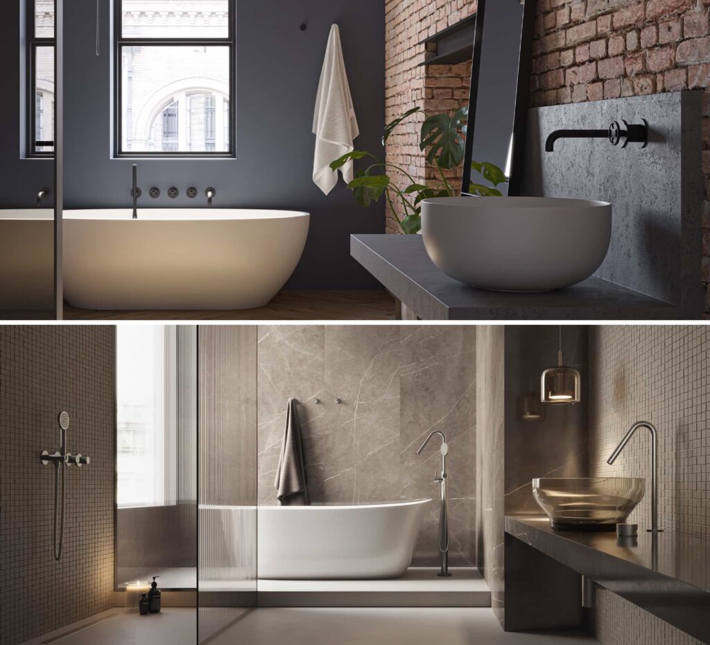 ブランド概略:Hotbathを代表する2つのアイコン。究極のスリムフォルムを実現しつつ、ハンドルが直腸的な「Cobber @Work」と、インダストリアルなエッセンスをモダンに昇華した「Guy」。それぞれのシリーズが放つ独特の質感が、水まわり空間に鮮烈な個性を添える。