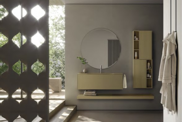 製品詳細：触覚に訴える素材の温かみが特徴の「Sence」。心地よい空間を演出する洗面キャビネット・ユニット1〜18。