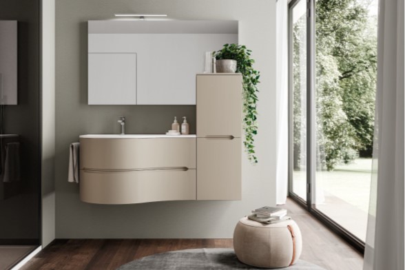 製品詳細：現代的なライフスタイルに寄り添う「SMYLE」。シンプルながらも収納力に優れた洗面キャビネット・ユニット1〜10。