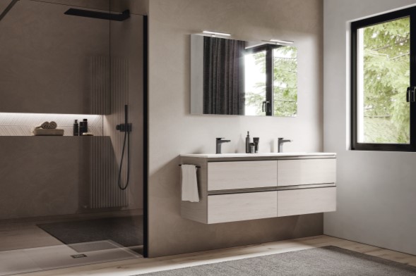 製品詳細：機能的な美学を追求した「SYSTEM」。空間に完璧にフィットするシステム洗面キャビネット・ユニット1〜10。