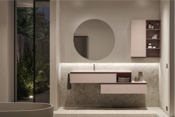 製品詳細：パーソナルな寛ぎを定義する「My Time」。自分らしいスタイルを形にする洗面キャビネット・ユニット1〜25。