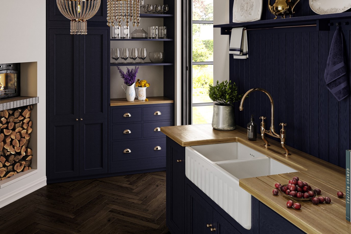 製品詳細:SHAWSの「リブチェスター(Ribchester)800」。ダブルボウルに繊細なリブ装飾を施した、格式高いフラッグシップモデル。