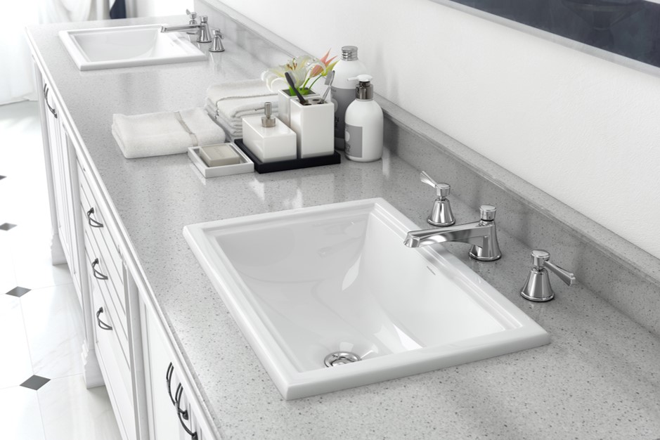 製品詳細：victoria + albertの「ペンブローク（PEMBROKE）52」。直線を基調とした端正なデザインの、カウンタートップ型洗面ボウル。