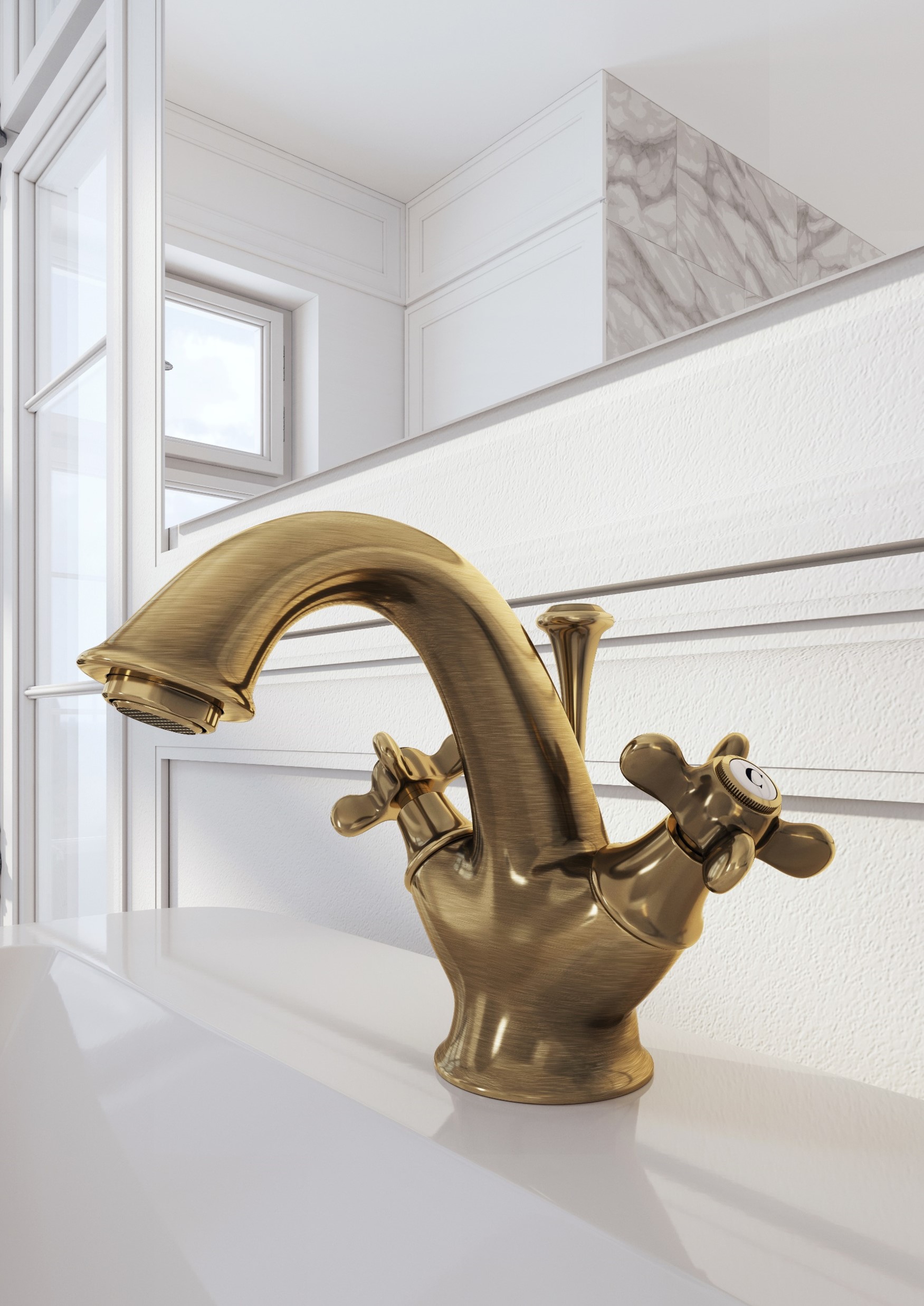 製品詳細：19世紀の薫りを現代に伝える「OTTOCENTO」。1穴・3穴ともにラインナップされ、Webertらしいスマートな解釈でアンティークを日常に取り入れやすい形に。